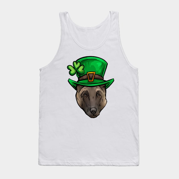 St Patricks Day Belgian Malinois Tank Top by whyitsme